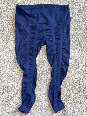 NWT! Sweetflexx Women’s Hi Rise Resistance Band Navy Leggings Sz 20